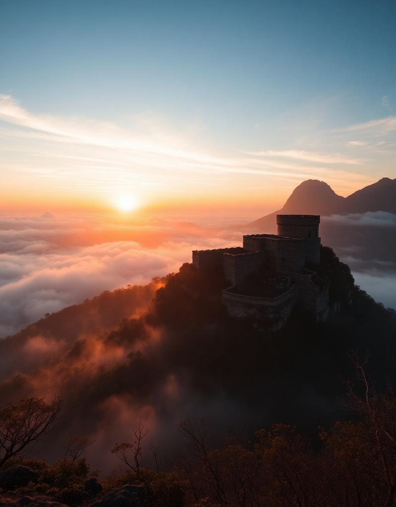 Historic fortress in the mountains
